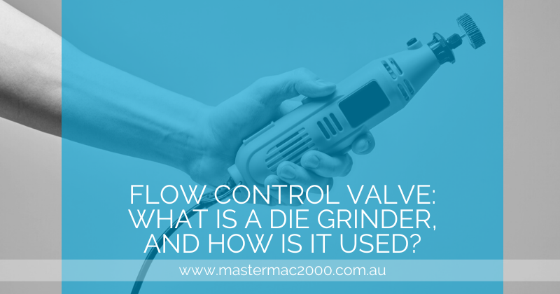 hand holding a die grinder