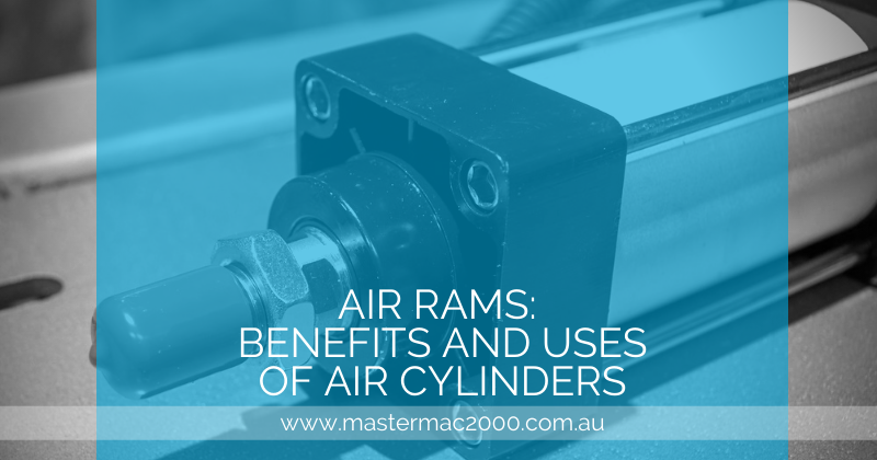 pneumatic cylinder on a flat surface