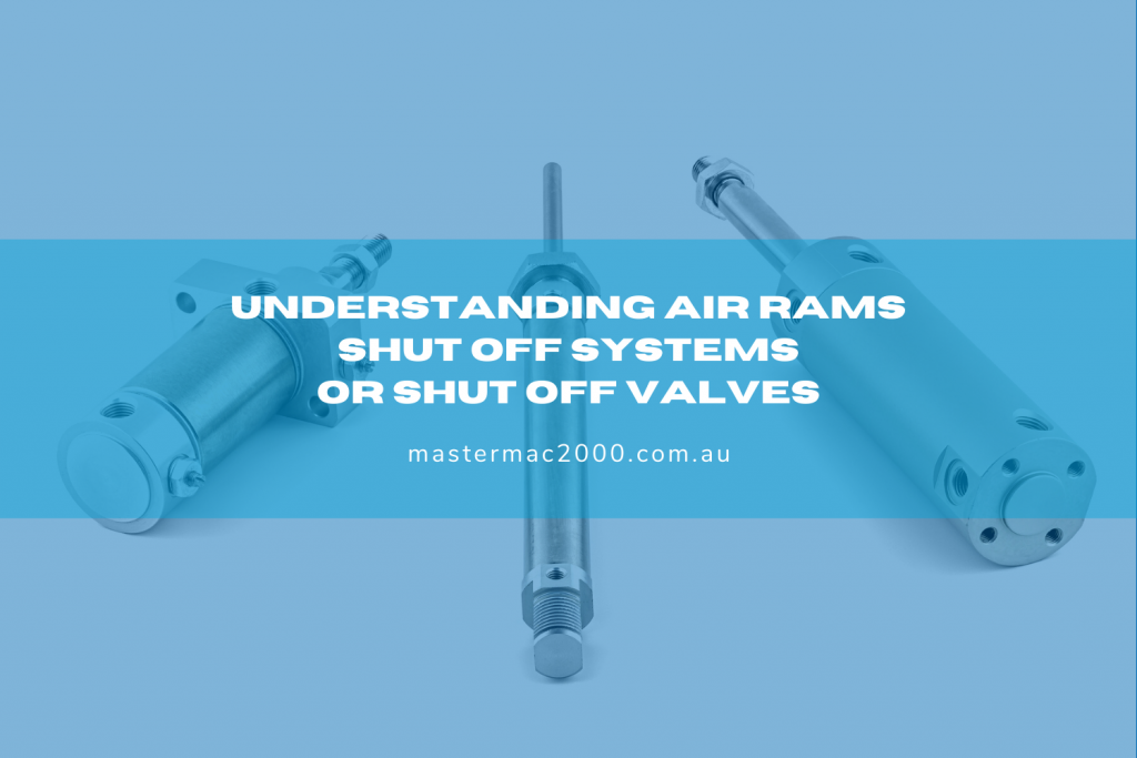 three different pneumatic cylinders
